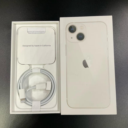 【全額返金保証】【最速発送】Apple iPhone iPhone 13 mini 256GB スターライト au 白ロム 動作確認済 77%