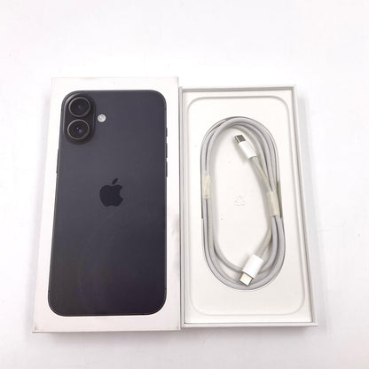 【全額返金保証】【最速発送】Apple iPhone iPhone 16 Plus 128GB ブラック SIMフリー 白ロム 美品 動作確認済 100%