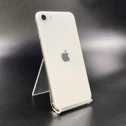 【全額返金保証】【最速発送】Apple iPhone iPhone SE（第3世代） 128GB スターライト Softbank SIMフリー 白ロム 動作確認済 84%