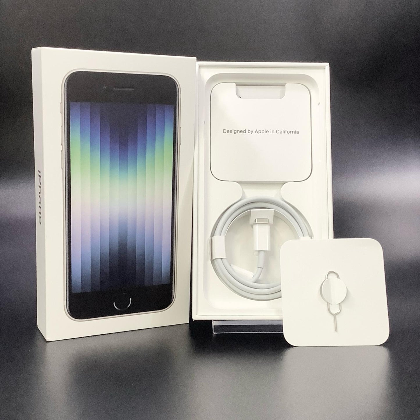【全額返金保証】【最速発送】Apple iPhone iPhone SE（第3世代） 128GB スターライト Softbank SIMフリー 白ロム 動作確認済 84%