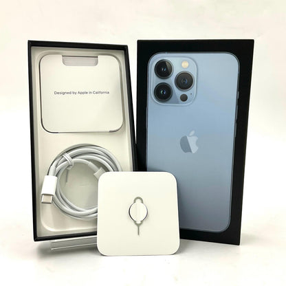 【全額返金保証】【最速発送】Apple iPhone iPhone 13 Pro 256GB シエラブルー Softbank 動作確認済 75%