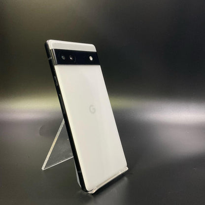 【全額返金保証】【最速発送】Google Pixel 6a 128GB Chalk au GB17L 白ロム 動作確認済
