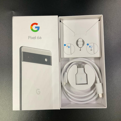 【全額返金保証】【最速発送】Google Pixel 6a 128GB Chalk au GB17L 白ロム 動作確認済