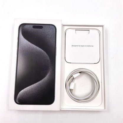 【全額返金保証】【最速発送】Apple iPhone iPhone 15 Pro Max 1TB ブラックチタニウム SIMフリー 白ロム 美品 動作確認済 85%