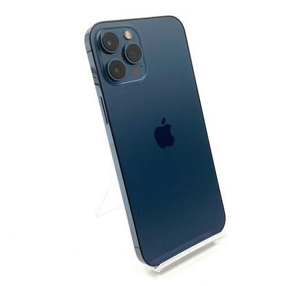 【全額返金保証】【最速発送】Apple iPhone iPhone 12 Pro Max 128GB パシフィックブルー Softbank 白ロム 動作確認済 74%
