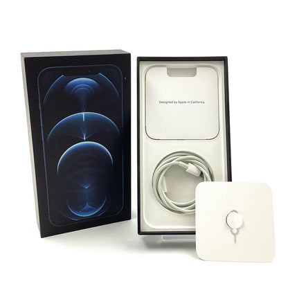 【全額返金保証】【最速発送】Apple iPhone iPhone 12 Pro Max 128GB パシフィックブルー Softbank 白ロム 動作確認済 74%
