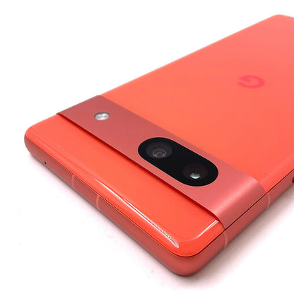【全額返金保証】【最速発送】Google Pixel 7a 128GB Coral(コーラル) SIMフリー G82U8 白ロム 美品 動作確認済
