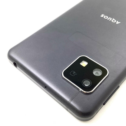 【全額返金保証】【最速発送】SHARP AQUOS sense4 basic 64GB ブラック A003SH 動作確認済