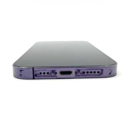 【全額返金保証】【最速発送】Apple iPhone iPhone 14 Pro 256GB ディープパープル Softbank 動作確認済 84%
