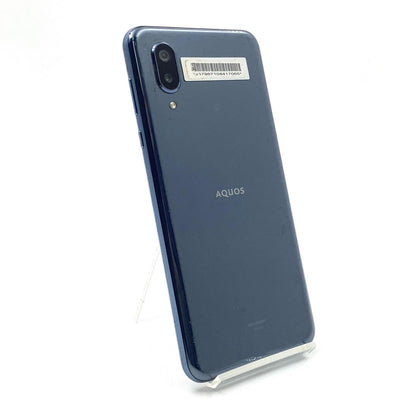 【全額返金保証】【最速発送】SHARP AQUOS sense3 plus 64GB クラッシィブルー au SHV46 白ロム 動作確認済