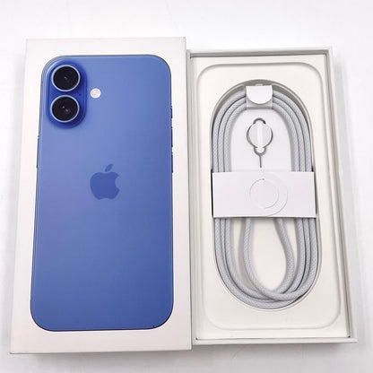 【全額返金保証】【最速発送】Apple iPhone iPhone 16 128GB ウルトラマリン SIMフリー 白ロム 美品 動作確認済 100%