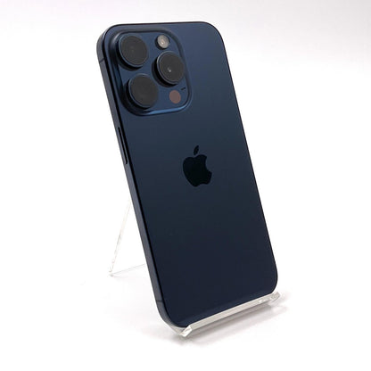 【全額返金保証】【最速発送】Apple iPhone iPhone 15 Pro 256GB ブルーチタニウム SIMフリー 白ロム 動作確認済 86%