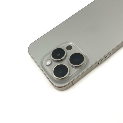 【全額返金保証】【最速発送】Apple iPhone iPhone 15 Pro 256GB ナチュラルチタニウム SIMフリー 白ロム 美品 動作確認済 90%