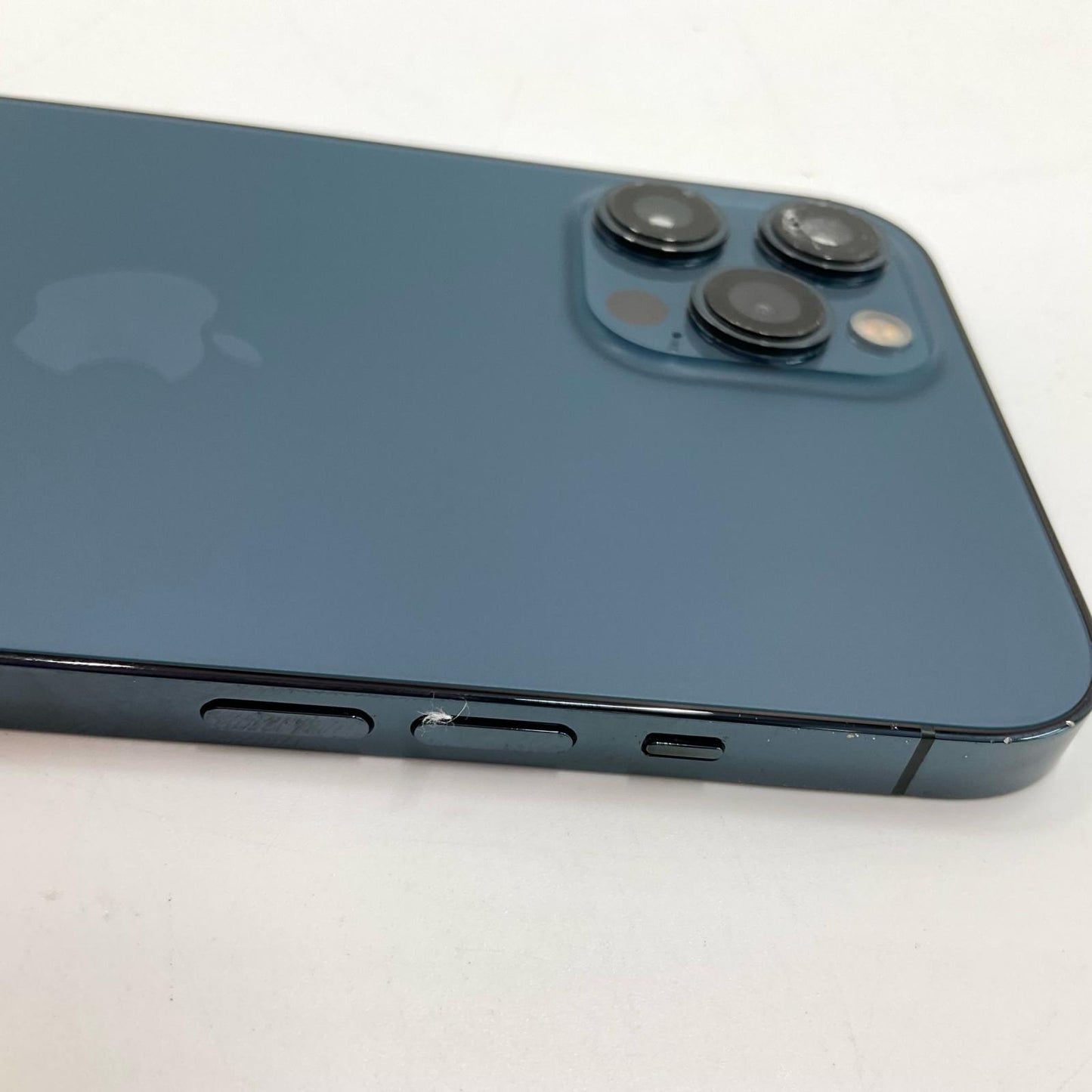 【最速発送】Apple iPhone iPhone 12 Pro Max 128GB パシフィックブルー Softbank 白ロム【難有】 73%