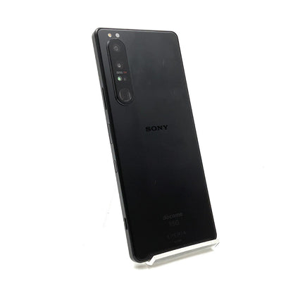 【全額返金保証】【最速発送】Sony Xperia 1 III 256GB フロストブラック docomo SO-51B 白ロム 動作確認済