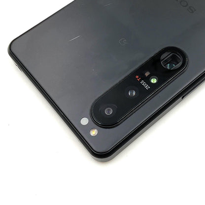 【全額返金保証】【最速発送】Sony Xperia 1 III 256GB フロストブラック docomo SO-51B 白ロム 動作確認済