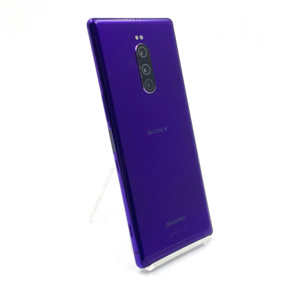 【全額返金保証】【最速発送】Sony Xperia 1 64GB パープル docomo SO-03L 白ロム 動作確認済