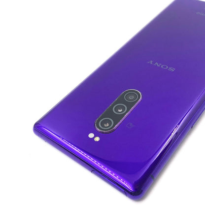 【全額返金保証】【最速発送】Sony Xperia 1 64GB パープル docomo SO-03L 白ロム 動作確認済