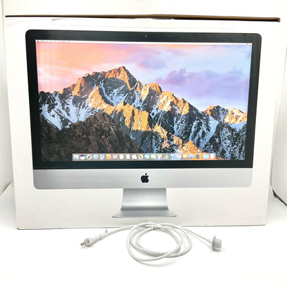 【全額返金保証】【最速発送】Apple iMac 27インチ Intel Core i5 3.4GHz 8GB フュージョンドライブ 1TB シルバー 動作確認済