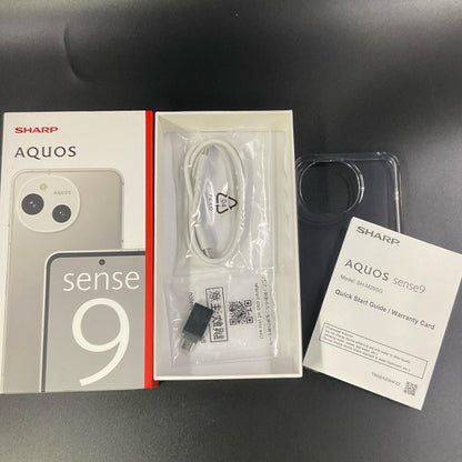 【全額返金保証】【最速発送】SHARP AQUOS sense9 256GB ホワイト SIMフリー SH-M29SG 白ロム 超美品 動作確認済