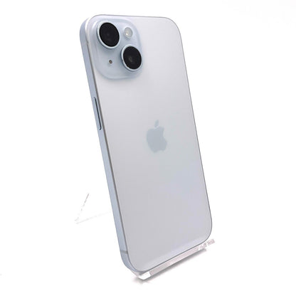 【全額返金保証】【最速発送】Apple iPhone iPhone 15 128GB ブルー au SIMフリー 白ロム 美品 動作確認済 100%