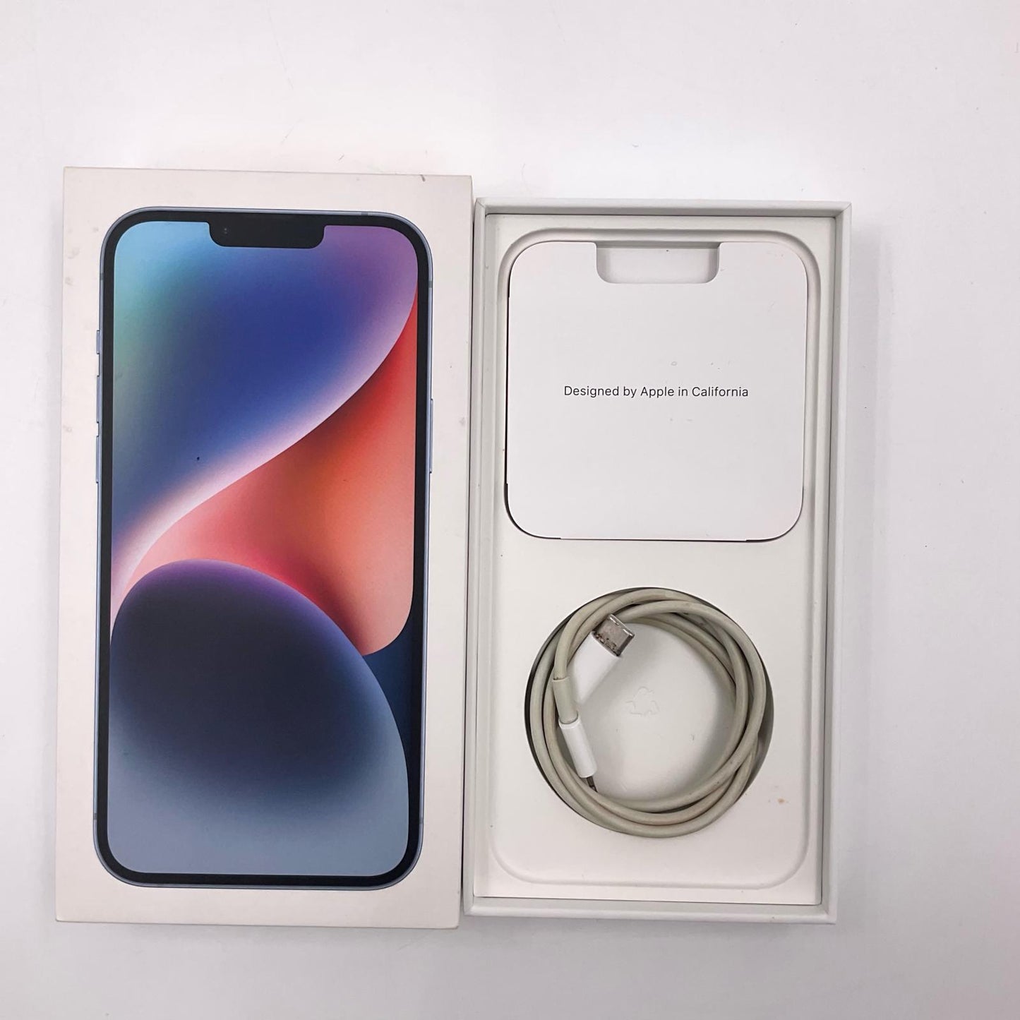 【全額返金保証】【最速発送】Apple iPhone iPhone Plus 14 Plus 128GB ブルー docomo 動作確認済 85%