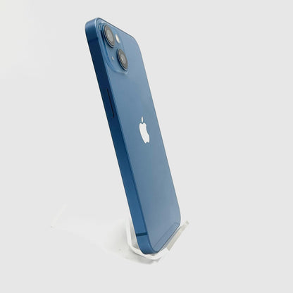 【全額返金保証】【最速発送】Apple iPhone iPhone 13 128GB ブルー au 動作確認済 84%