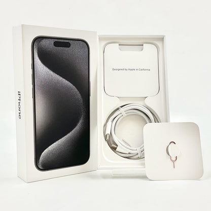 【全額返金保証】【最速発送】Apple iPhone iPhone 15 Pro 256GB ブラックチタニウム au 動作確認済 88%