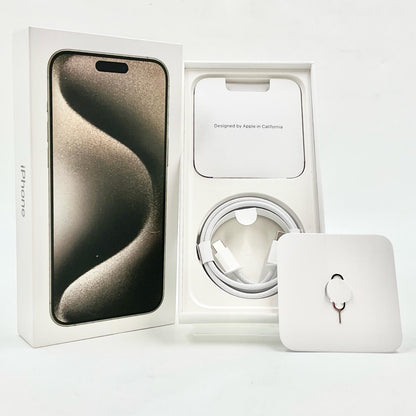 【全額返金保証】【最速発送】Apple iPhone iPhone 15 Pro Max 256GB ナチュラルチタニウム 楽天モバイル 動作確認済 89%