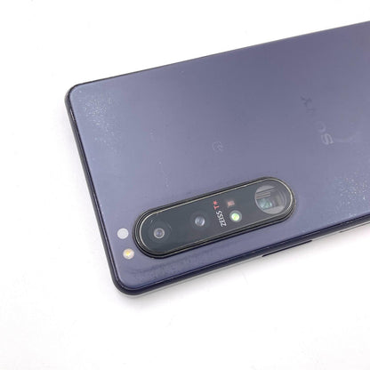 【最速発送】Sony Xperia 1 III 256GB フロストパープル docomo SIMフリー SO-51B 白ロム【難有】