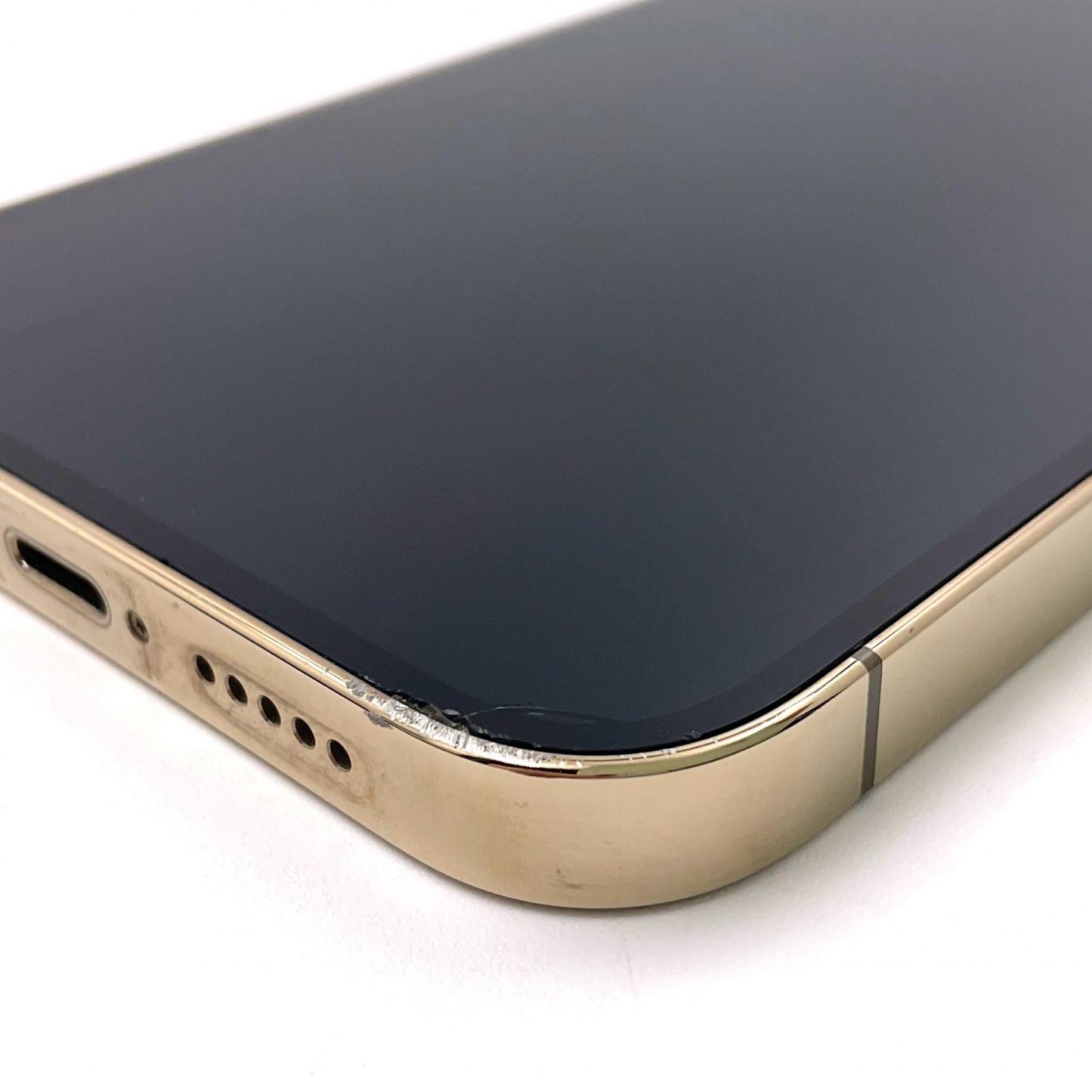 【最速発送】Apple iPhone iPhone 12 Pro 128GB ゴールド Softbank SIMフリー 白ロム【難有】 80%