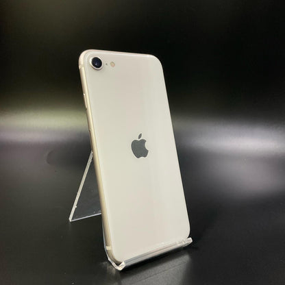 【全額返金保証】【最速発送】Apple iPhone iPhone SE（第3世代） 64GB スターライト au SIMフリー 白ロム 動作確認済 86%