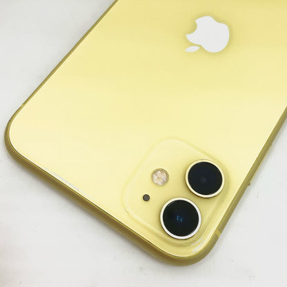 【全額返金保証】【最速発送】Apple iPhone iPhone 11 64GB イエロー docomo 白ロム 動作確認済 100%
