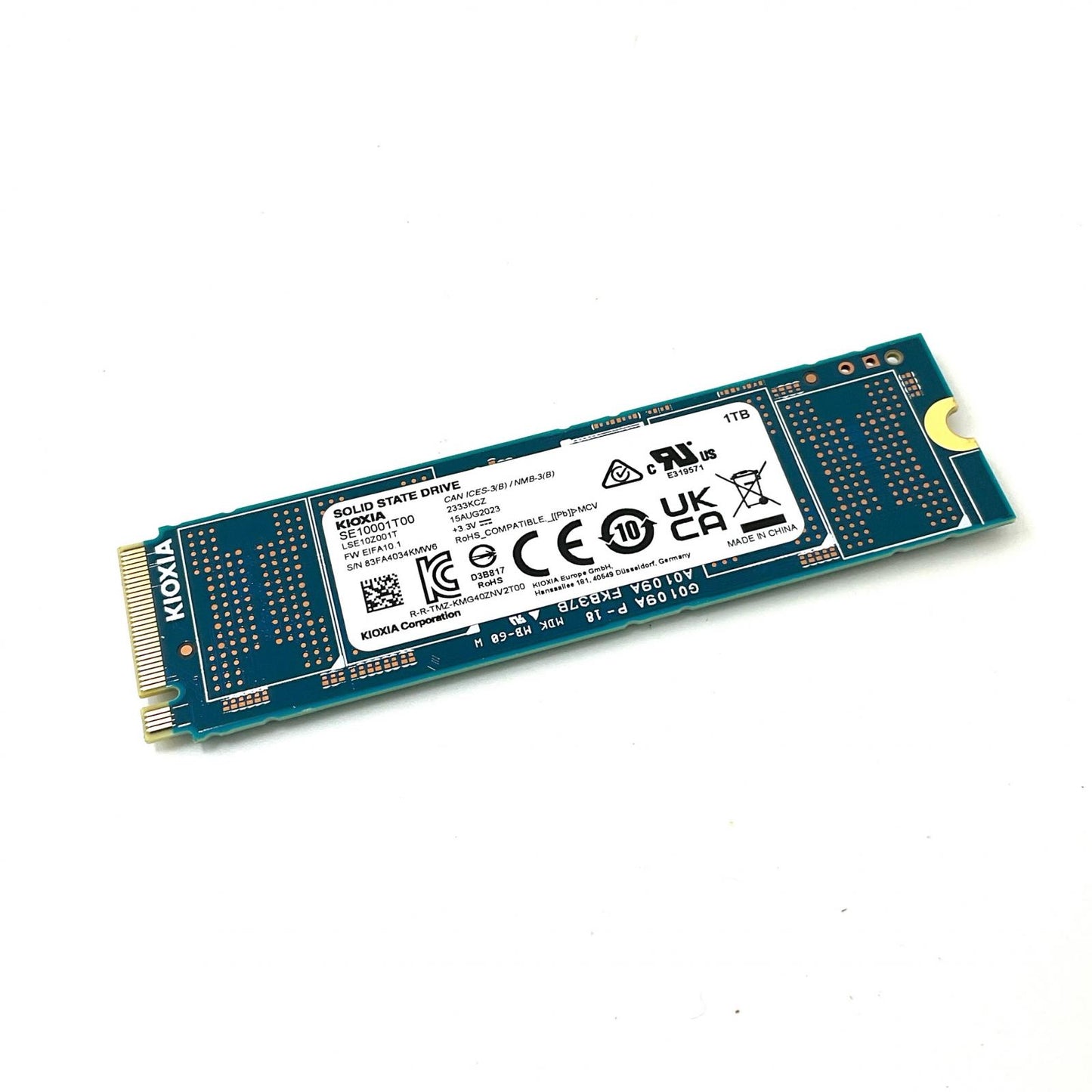 【全額返金保証】【最速発送】KIOXIA ストレージ SSD-CK1.0N4P/N 超美品 動作確認済