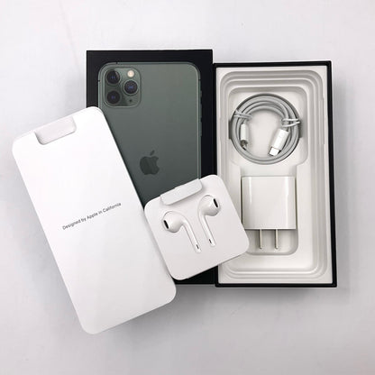 【全額返金保証】【最速発送】Apple iPhone iPhone 11 Pro Max 256GB グリーン docomo SIMフリー 白ロム 動作確認済 84%