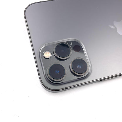 【全額返金保証】【最速発送】Apple iPhone iPhone 12 Pro Max 256GB グラファイト au SIMフリー 白ロム 動作確認済 85%