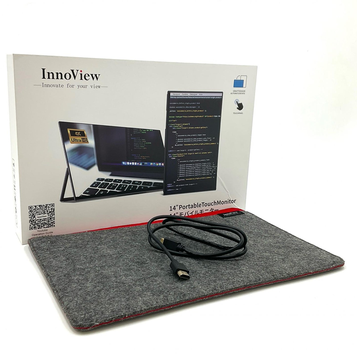 【全額返金保証】【最速発送】InnoView 14PortbleTouchMonitor INVPM204 14インチ 動作確認済