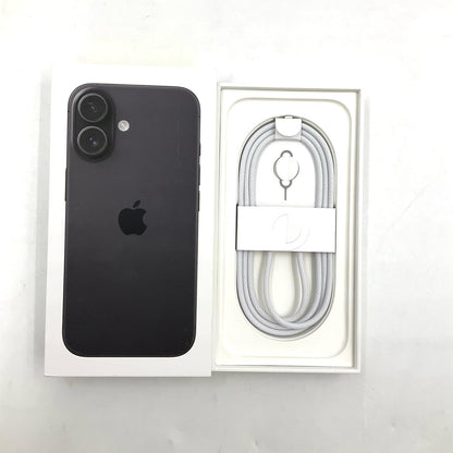【全額返金保証】【最速発送】Apple iPhone iPhone 16 128GB ブラック SIMフリー 白ロム 美品 動作確認済 100%