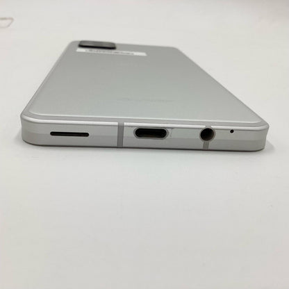 【全額返金保証】【最速発送】SHARP AQUOS sense6 128GB シルバー SIMフリー SH-M19 白ロム 動作確認済