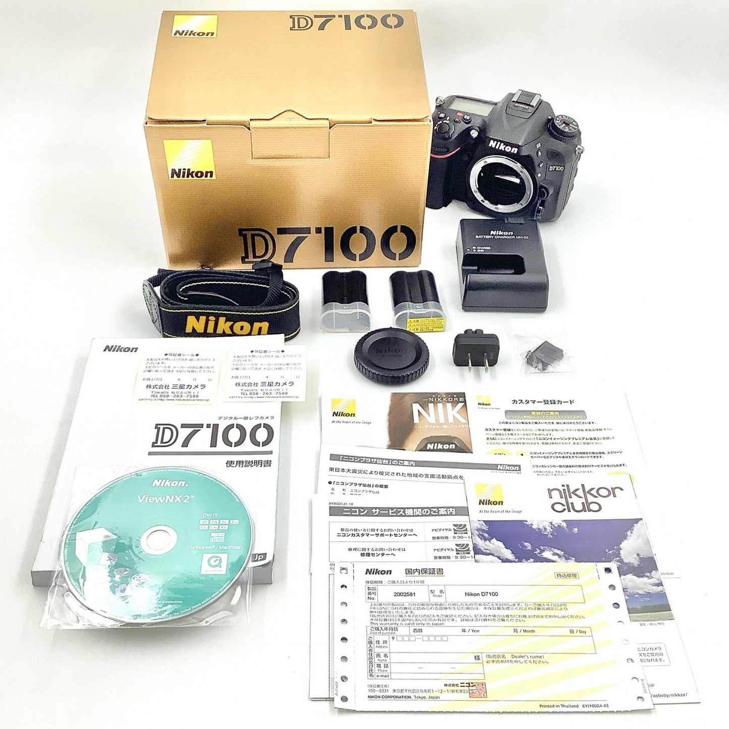 【全額返金保証】【最速発送】Nikon デジタル一眼 D7100 ボディ ブラック 美品 動作確認済