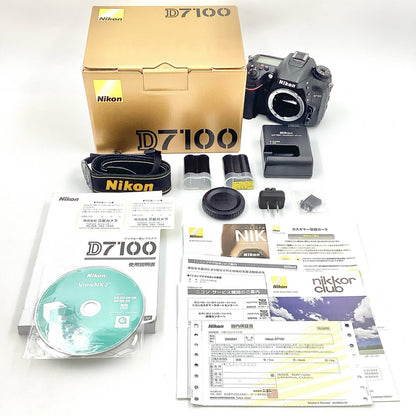 【全額返金保証】【最速発送】Nikon デジタル一眼 D7100 ボディ ブラック 美品 動作確認済