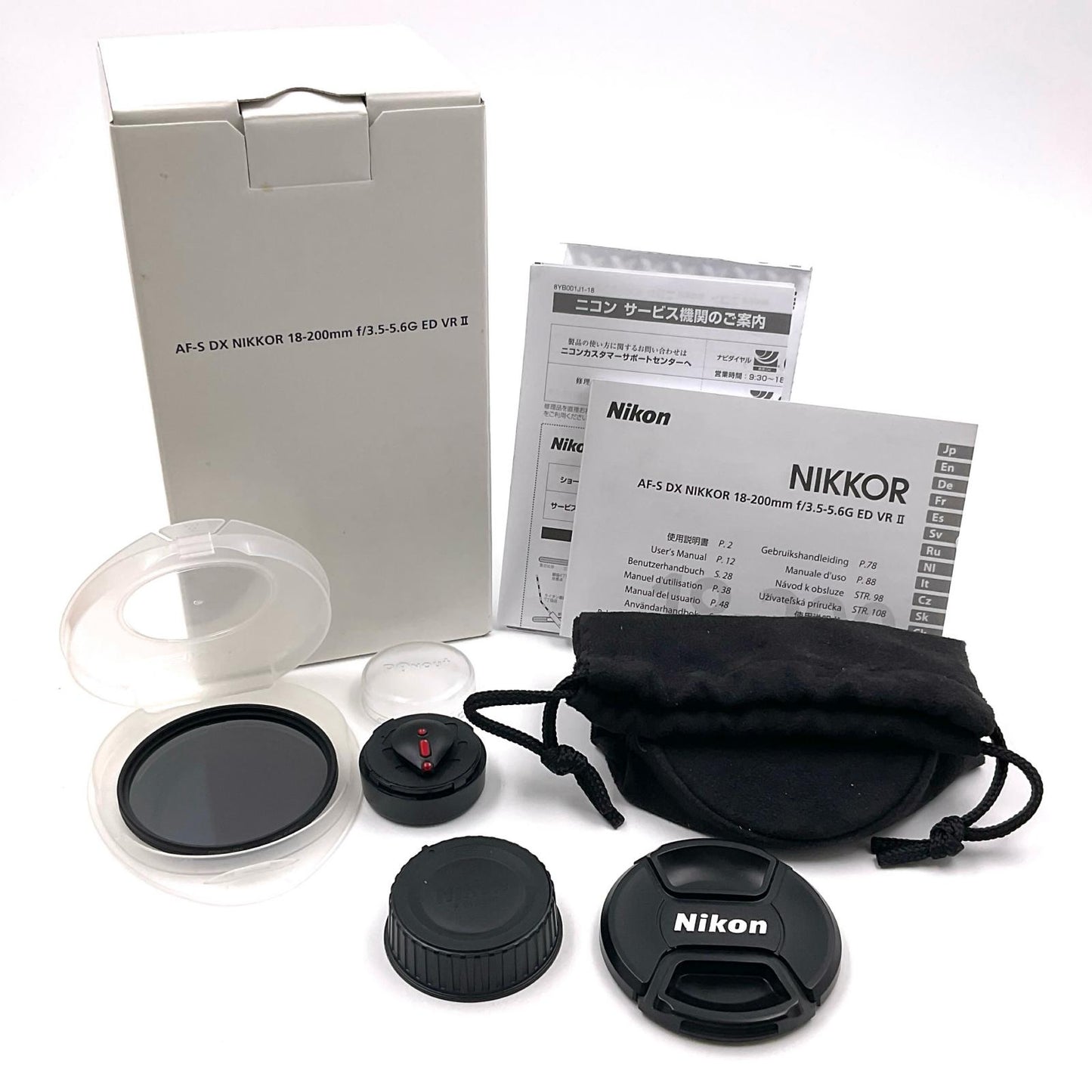 【全額返金保証】【最速発送】Nikon AF-S DX NIKKOR 18-200mm f/3.5-5.6G ED VR II 動作確認済