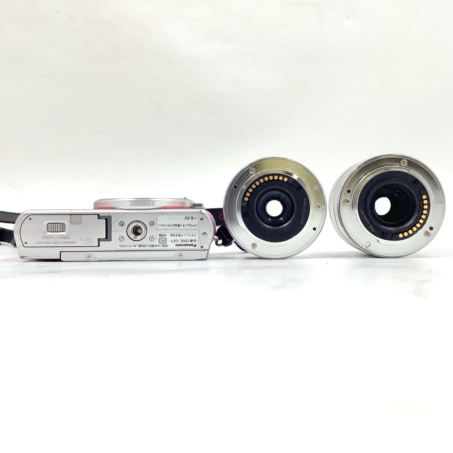 【全額返金保証】【最速発送】Panasonic デジタル一眼 LUMIX DMC-GF7W-P ダブルズームレンズキット [ピンク] ピンク 美品 動作確認済