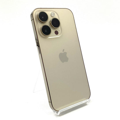 【全額返金保証】【最速発送】Apple iPhone iPhone 14 Pro 128GB ゴールド docomo 白ロム 動作確認済 87%