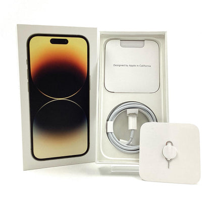 【全額返金保証】【最速発送】Apple iPhone iPhone 14 Pro 128GB ゴールド docomo 白ロム 動作確認済 87%