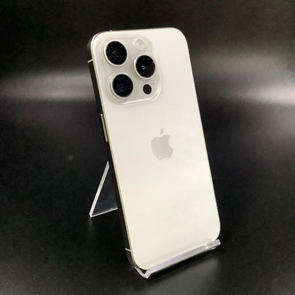 【全額返金保証】【最速発送】Apple iPhone iPhone 15 Pro 512GB ホワイトチタニウム SIMフリー 白ロム 美品 動作確認済 86%