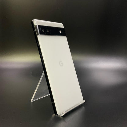 【全額返金保証】【最速発送】Google Pixel 6a 128GB Chalk au GB17L 白ロム 動作確認済