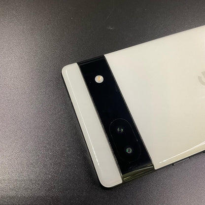 【全額返金保証】【最速発送】Google Pixel 6a 128GB Chalk au GB17L 白ロム 動作確認済