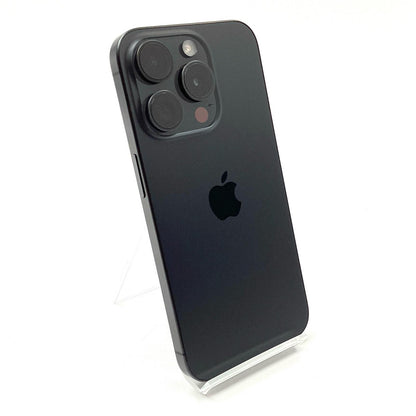 【全額返金保証】【最速発送】Apple iPhone iPhone 15 Pro 256GB ブラックチタニウム SIMフリー 白ロム 動作確認済 89%