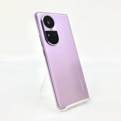 【全額返金保証】【最速発送】OPPO Reno 10 Pro 5G 256GB グロッシーパープル Softbank A302OP 白ロム 動作確認済